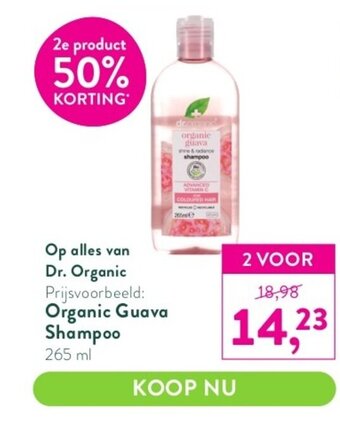 Holland & Barrett alles van Dr. Organic Guava Shampoo 265ml aanbieding