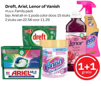 Spar Dreft, Ariel, Lenor of Vanish aanbieding