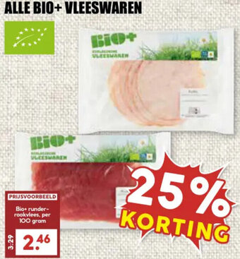 MCD Supermarkt ALLE BIO+ VLEESWAREN 100g aanbieding