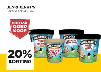 Jumbo Ben & jerry's 438-465ml aanbieding