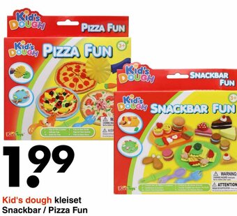 Wibra Kid's dough kleiset Snackbar / Pizza Fun aanbieding