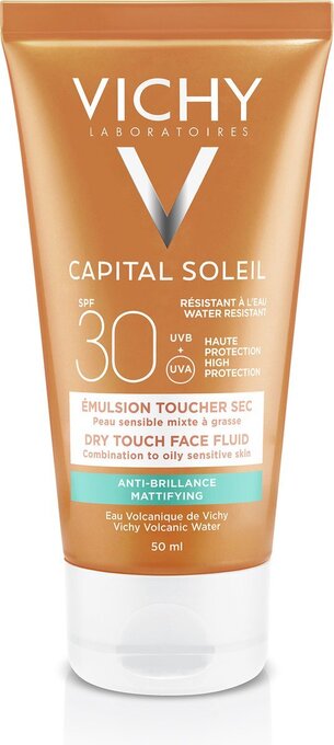Bol.com Vichy capital soleil spf30 dry touch zonnecrème gemengde tot vette huid - gelaat 50ml aanbieding