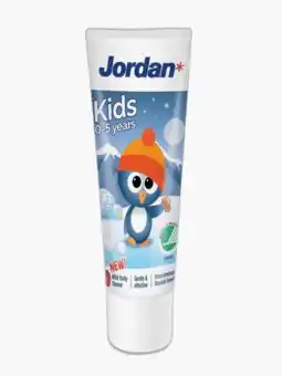 Flink Jordan tandpasta kids 0-5 jaar aanbieding