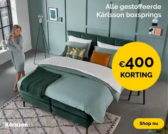 Beter Bed Alle gestoffeerde Kärlsson boxsprings aanbieding