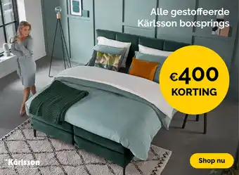 Beter Bed Alle gestoffeerde Kärlsson boxsprings aanbieding