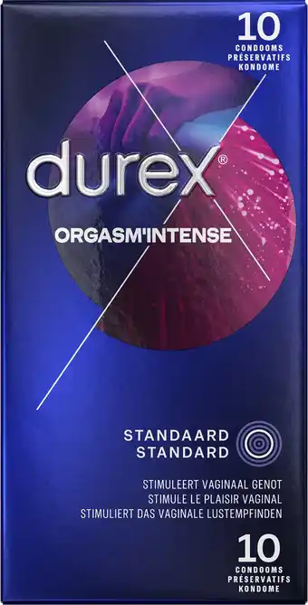 Bol.com Durex condooms - orgasm intense - met ribbels - 10 stuks aanbieding