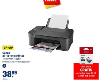 Makro Canon all-in-one printer aanbieding