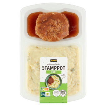 Jumbo Jumbo stamppot prei met hamburger & jus 500g aanbieding