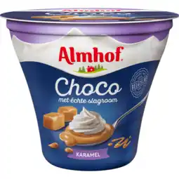 Jumbo Almhof choco met slagroom karamel 180g aanbieding