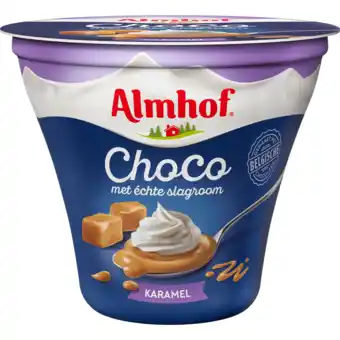 Jumbo Almhof choco met slagroom karamel 180g aanbieding