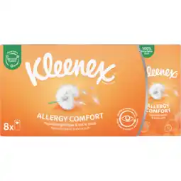 Jumbo Kleenex allergy comfort zakdoeken 4-laags 8 stuks aanbieding