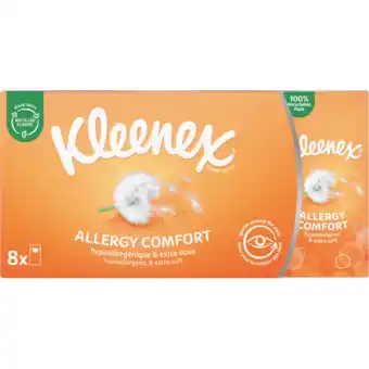 Jumbo Kleenex allergy comfort zakdoeken 4-laags 8 stuks aanbieding