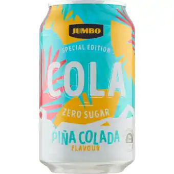 Jumbo Jumbo - cola zero sugar - piña colada smaak - blik - 330ml aanbieding