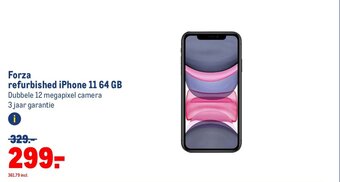 Makro Forza refurbished iPhone 11 64 GB aanbieding