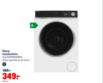 Makro Sharp wasmachine aanbieding