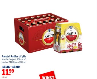 Makro Amstel Radler of pils aanbieding