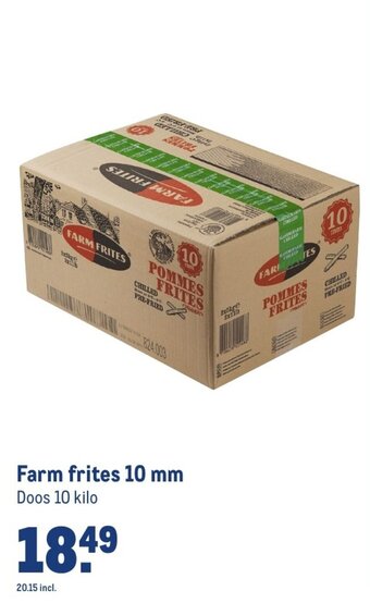 Makro Farm frites 10 mm Doos 10 kilo aanbieding
