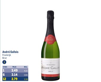 Makro André Gallois BRUT aanbieding