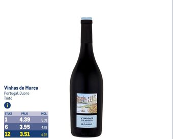 Makro Vinhas de Murca Tinto aanbieding