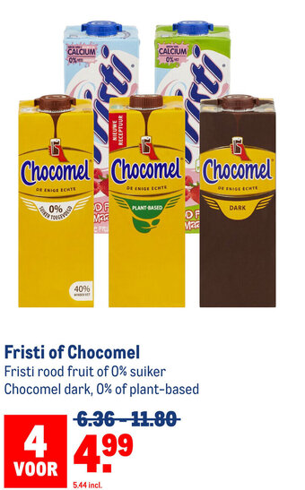 Makro Fristi of Chocomel aanbieding