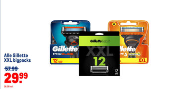 Makro Alle Gillette XXL bigpacks aanbieding