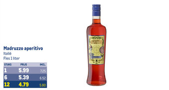 Makro Madruzzo aperitivo Fles 1 liter aanbieding