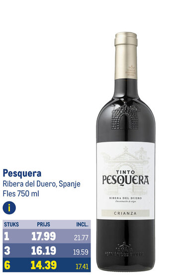 Makro Pesquera Ribera del Duero, Spanje Fles 750 ml aanbieding