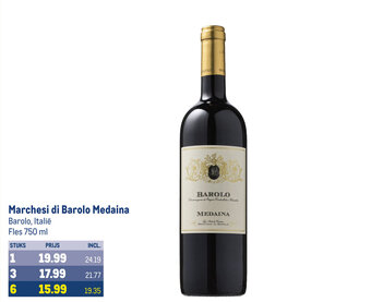 Makro Marchesi di Barolo Medaina 750ml aanbieding