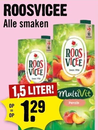 Dirck 3 ROOSVICEE 1.5 liter aanbieding