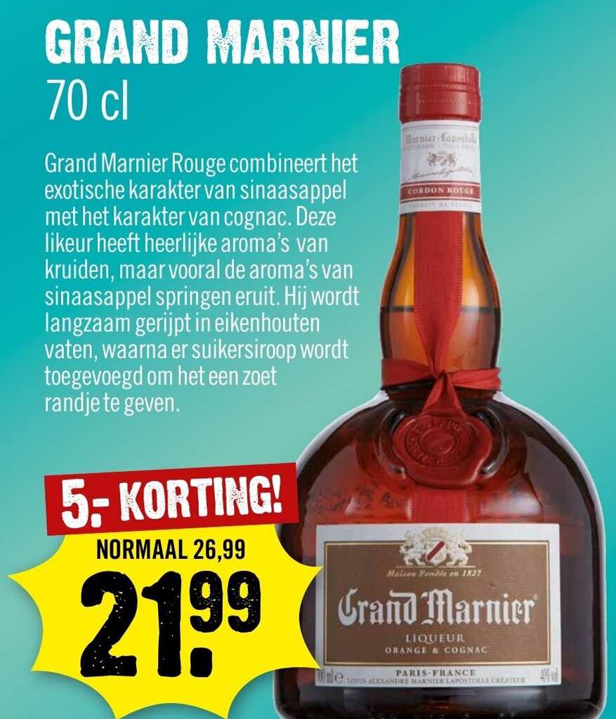 GRAND MARNIER 70 cl aanbieding bij Dirck 3
