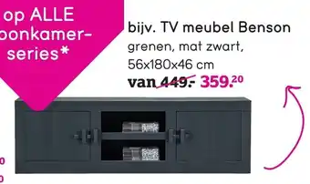 Leen Bakker Woood TV meubel Benson aanbieding