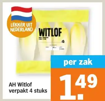 Albert Heijn AH Witlof verpakt 4 stuks aanbieding