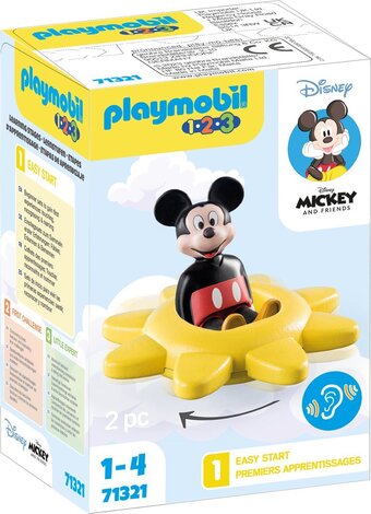 Bol.com Playmobil 1.2.3 & disney mickey mouse draaiende zon - 71321 aanbieding