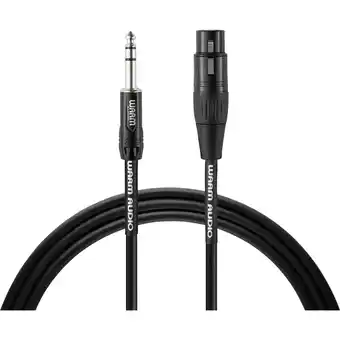 Conrad Warm audio pro series xlr verbindingskabel [1x xlr-bus - 1x jackplug male 6,3 mm] 1.80 m zwart aanbieding