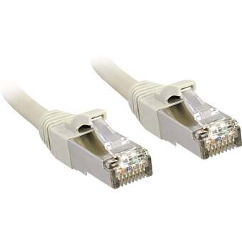 Conrad Lindy 45586 rj45 netwerkkabel, patchkabel cat 6 s/ftp 7.50 m grijs snagless 1 stuk(s) aanbieding