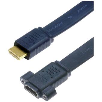 Conrad Lyndahl hdmi aansluitkabel hdmi-a stekker, hdmi-a bus 1.5 m zwart lkpk045-15 hdmi-kabel aanbieding