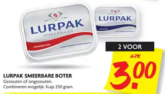 Dekamarkt Lurpak Smeerbaar boter 2*250g aanbieding