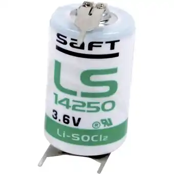 Conrad Saft ls 14250 3pfrp speciale batterij 1/2 aa u-soldeerpinnen lithium 3.6 v 1200 mah 1 stuk(s) aanbieding