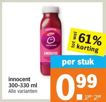 Albert Heijn Innocent 300-330ml aanbieding