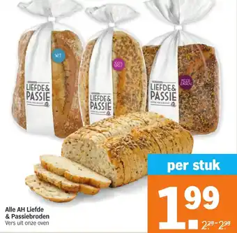 Albert Heijn Alle AH Liefde & Passiebroden aanbieding