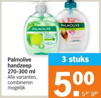 Albert Heijn Palmolive handzeep 270-300ml aanbieding