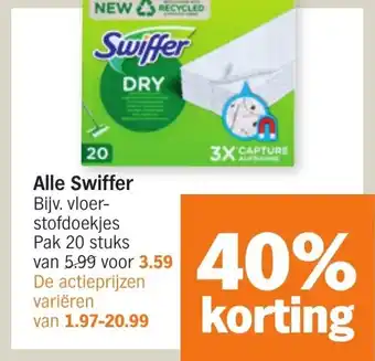 Albert Heijn Alle Swiffer aanbieding