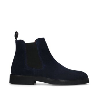 Wehkamp Manfield suède chelsea boots donkerblauw aanbieding