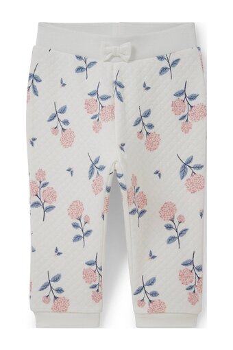 Wehkamp C&a baby club gebloemde joggingbroek wit/roze/blauw aanbieding