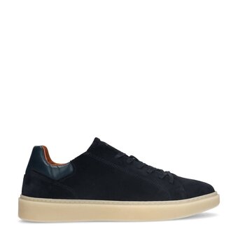 Wehkamp Manfield suède sneakers blauw aanbieding