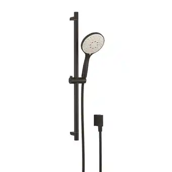 Sanitairwinkel.nl Crosswater mpro glijstangset 70cm met handdouche 3 standen zwart mat showroommodel aanbieding