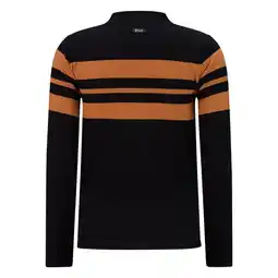 Wehkamp Retour denim longsleeve abadou zwart/karamel aanbieding