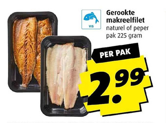 Boni Gerookte makreelfilet naturel of peper aanbieding