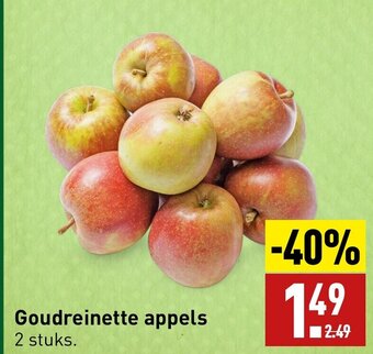 ALDI Goudreinette appels 2 stuks. aanbieding