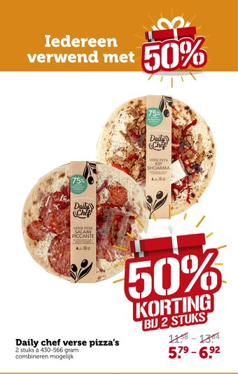 Coop Daily chef verse pizza's aanbieding